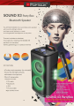 The OPTICUM SOUND X3 is a portable party speaker with colorful LED light effects and laser party lighting to create an unforgettable atmosphere at any party..png